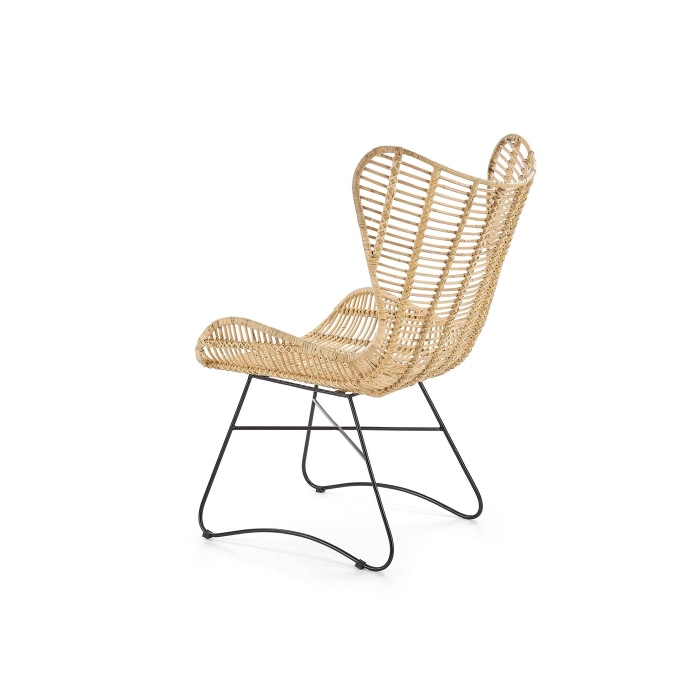 FOTEL OGRODOWY RATTAN NATURALNY INDIANA – nowoczesny, fotel tapicerowany, fotele stylowe, fotel wypoczynkowy, nowoczesny fotel, fotel do salonu