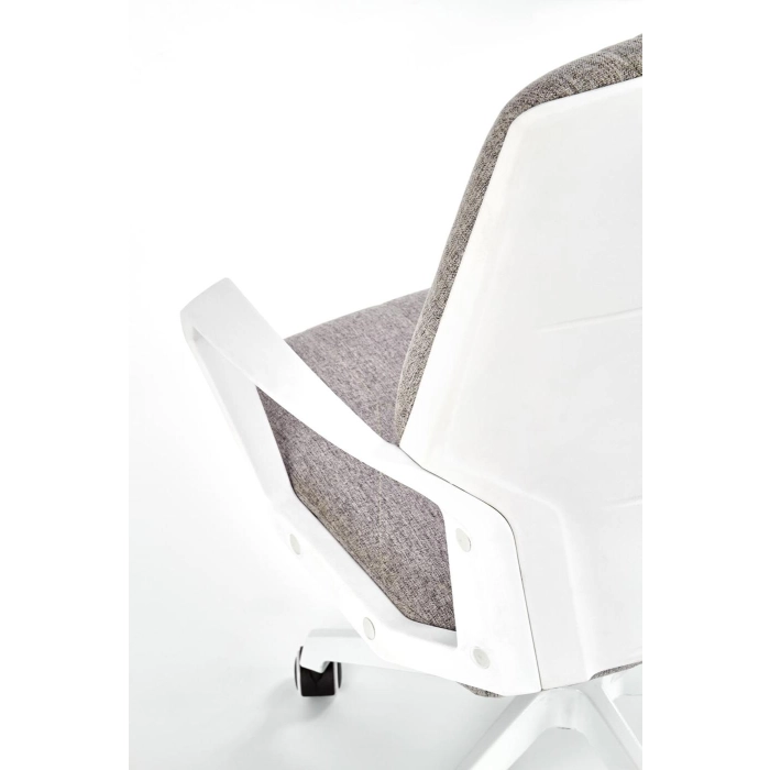 FOTEL OBROTOWY PRACOWNICZY SPIN 2 beżowy / biały – fotel obrotowy, fotel komputerowy, ergonomiczny fotel, fotel do biura, fotel biurowy
