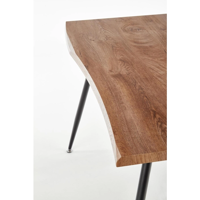 STÓŁ 80X120 DĄB NATURALNY / CZARNY LARSON LOFT – nowoczesny, stół do kuchni, stół do jadalni, stół czarny, nowoczesny stół, stoły sklep online, stół okrągły, stół biały, stół prostokątny