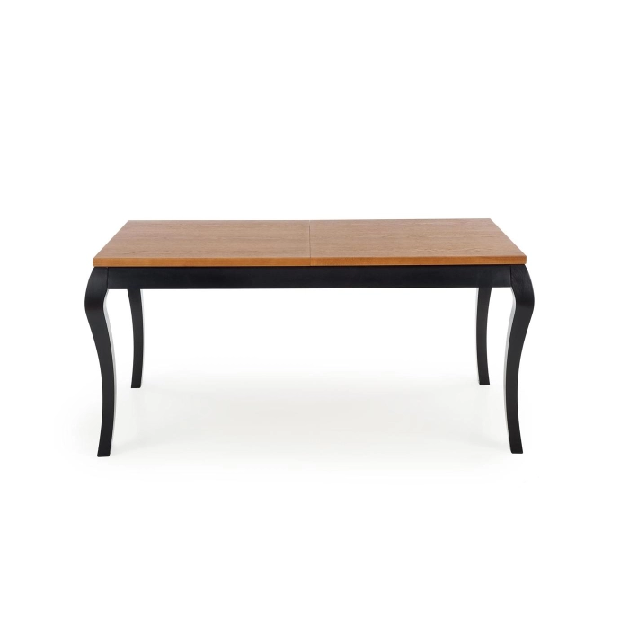 WINDSOR stół rozkładany 160-240x90x76 cm kolor ciemny dąb/czarny (2p=1szt) – nowoczesny, stół rozkładany do jadalni, stół rozkładany do salonu, stół rozkładany online, nowoczesny stół rozkładany, stoły rozkładane sklep, stół rozkładany 140x80, stół powięk