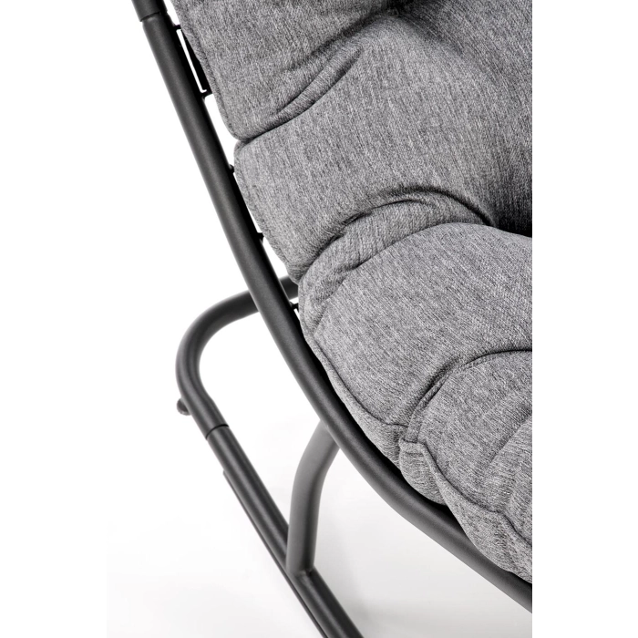 FOTEL OGRODOWY WYPOCZYNKOWY BUJANY POPIEL GATTO – nowoczesny, nowoczesny fotel, fotele stylowe, fotel wypoczynkowy, wygodny fotel, fotel do salonu