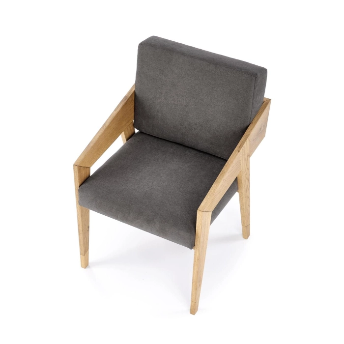 FREEDOM fotel dąb naturalny/popiel (1p=1szt) – nowoczesny, fotele stylowe, nowoczesny fotel, fotel do salonu, fotel tapicerowany, fotel wypoczynkowy
