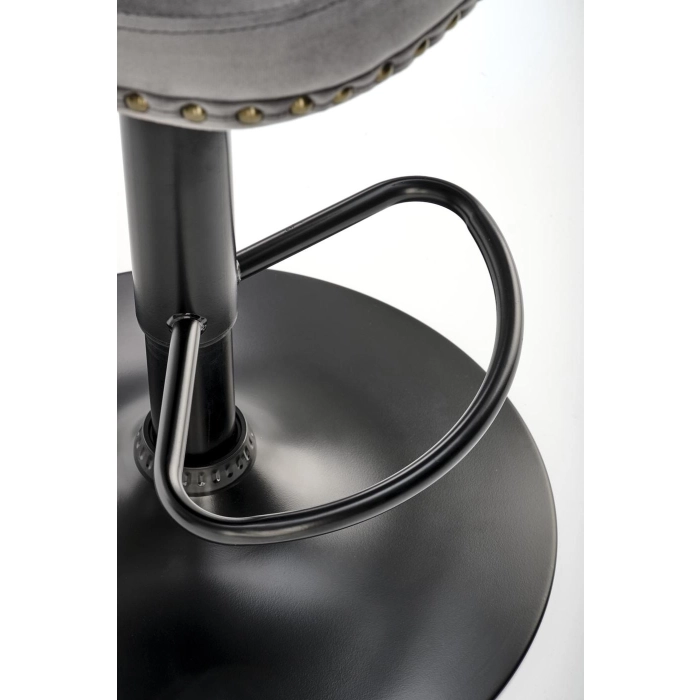HOKER TAPICEROWANY POPIELATY H117 – hoker nowoczesny, wygodny hoker, hoker barowy, hoker tapicerowany, idealny do salonu