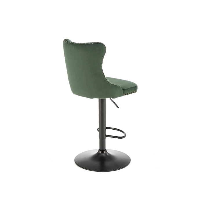HOKER TAPICEROWANY CIEMNY ZIELONY H117 – hoker nowoczesny, wygodny hoker, hoker barowy, hoker tapicerowany, idealny do salonu