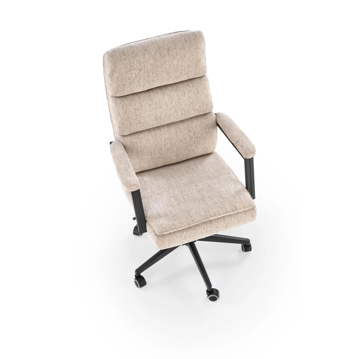FOTEL OBROTOWY BEŻOWY ADRIANO – nowoczesny, fotel do biura, fotel komputerowy, fotel biurowy, ergonomiczny fotel, fotel obrotowy