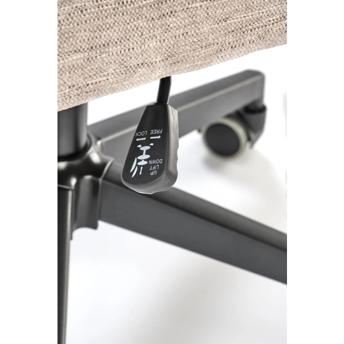 FOTEL OBROTOWY BEŻOWY ADRIANO – ergonomiczny fotel, fotel do biura, fotel obrotowy, fotel komputerowy, idealny do salonu