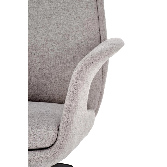 FOTEL OBROTOWY GABINETOWY JASNY POPIELATY KEVIN – fotel do biura, fotel obrotowy, ergonomiczny fotel, fotel biurowy, idealny do salonu