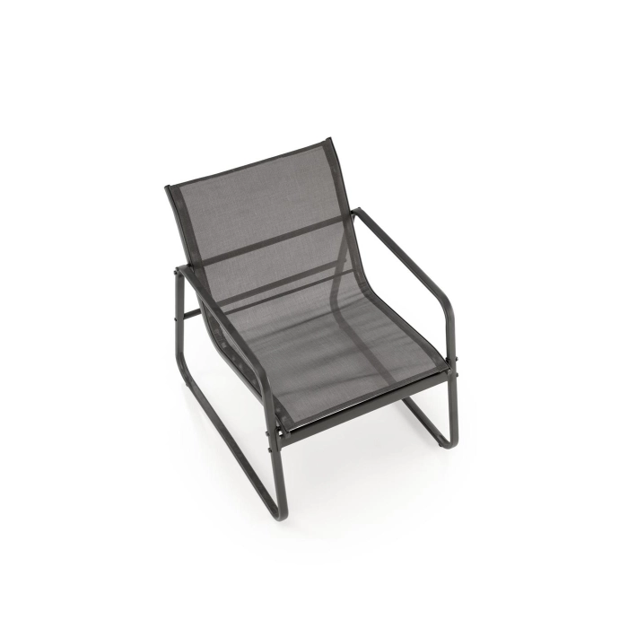 CONOR zestaw ogrodowy ( sofa + fotel 2x + ława ), ciemny popiel / jasny popiel – nowoczesny, fotele stylowe, nowoczesny fotel, fotel do salonu, fotel tapicerowany, fotel wypoczynkowy