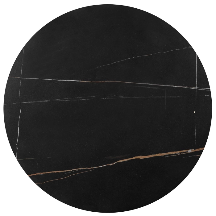 FATIMA zestaw 2 ław, czarny marmur / złoty – modne meble, meble do salonu, meble nowoczesne, meble do domu