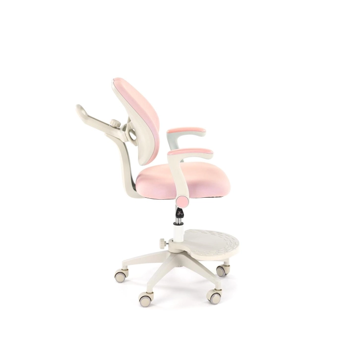 FOTEL OBROTOWY MŁODZIEŻOWY RÓŻOWY PANCO – ergonomiczny fotel, fotel do biura, fotel obrotowy, fotel komputerowy, idealny do salonu