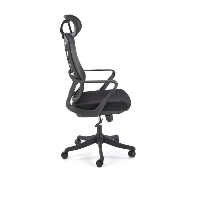 FOTEL OBROTOWY GABINETOWY CZARNY VESUVIO – fotel komputerowy, ergonomiczny fotel, fotel do biura, fotel obrotowy, idealny do salonu