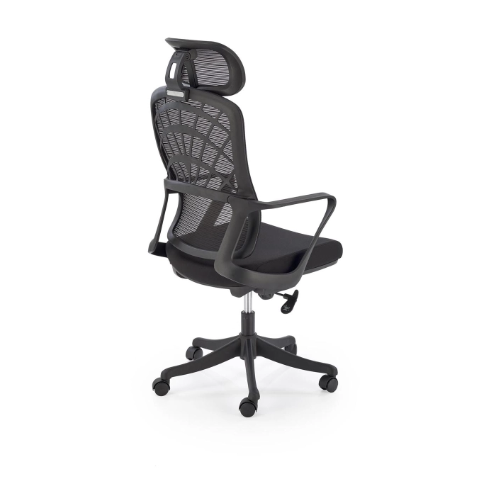 FOTEL OBROTOWY GABINETOWY CZARNY VESUVIO – fotel obrotowy, fotel komputerowy, ergonomiczny fotel, fotel do biura, fotel biurowy