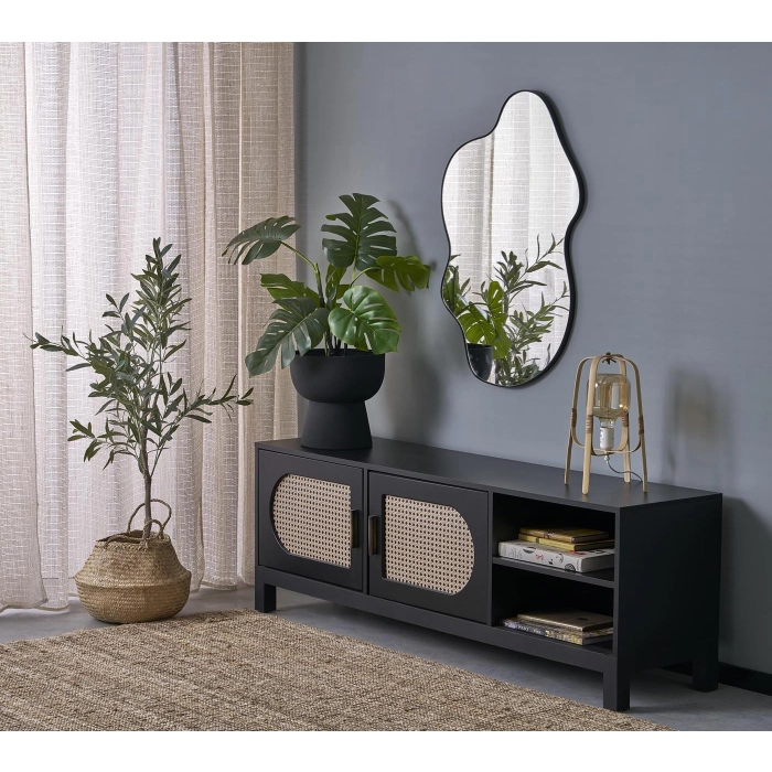 ESSENT lustro ścienne, czarny – modne meble, meble nowoczesne, meble do domu, meble do salonu