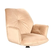 KRZESŁO BOOGIE II VELVET CZARNY STELAŻ / BEŻ BLUVEL 28 1