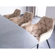 KRZESŁO CHERRY VELVET CZARNY STELAŻ / BEŻ BLUVEL 28 9