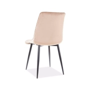 KRZESŁO CHIC VELVET CZARNY STELAŻ / BEŻ BLUVEL 28 2