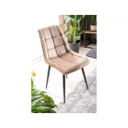 KRZESŁO CHIC VELVET CZARNY STELAŻ / BEŻ BLUVEL 28 3
