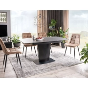 KRZESŁO CHIC VELVET CZARNY STELAŻ / BEŻ BLUVEL 28 4