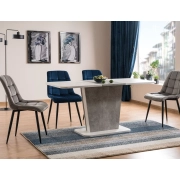 KRZESŁO CHIC VELVET CZARNY STELAŻ/SZARY BLUVEL14 4