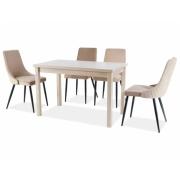 KRZESŁO PIANO B VELVET CZARNY STELAŻ/BEŻ BLUVEL 28 4
