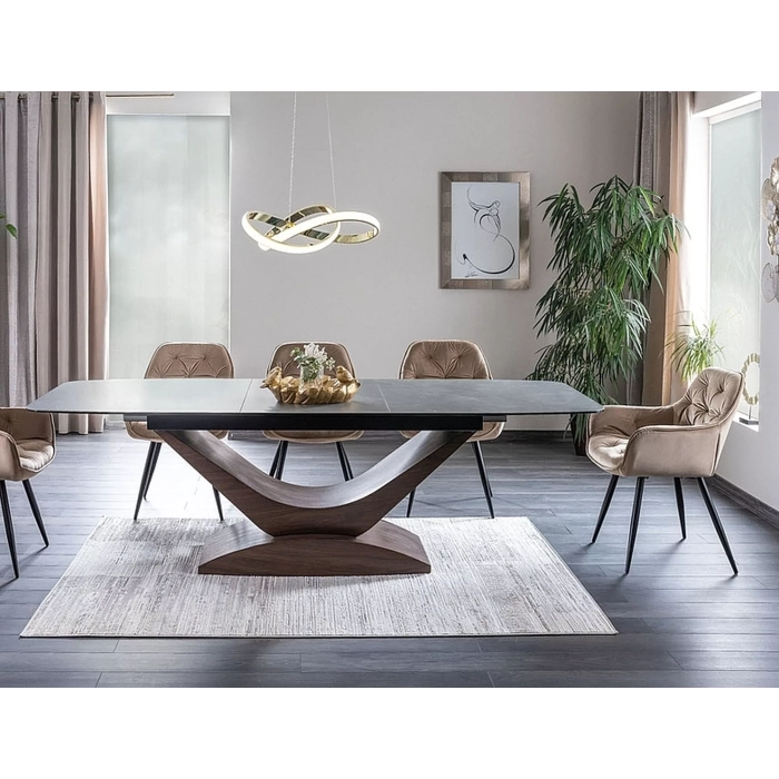 KRZESŁO CHERRY VELVET CZARNY STELAŻ / BEŻ BLUVEL 28 2