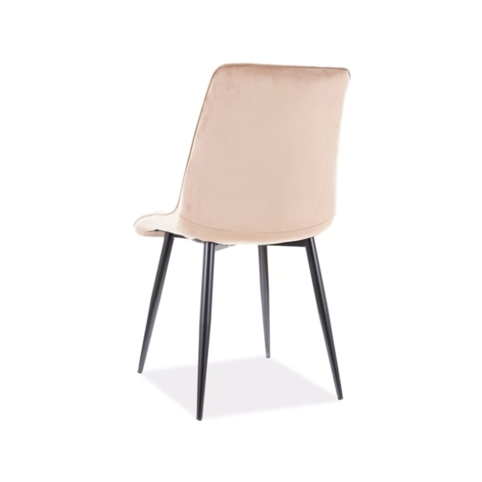 KRZESŁO CHIC VELVET CZARNY STELAŻ / BEŻ BLUVEL 28 2