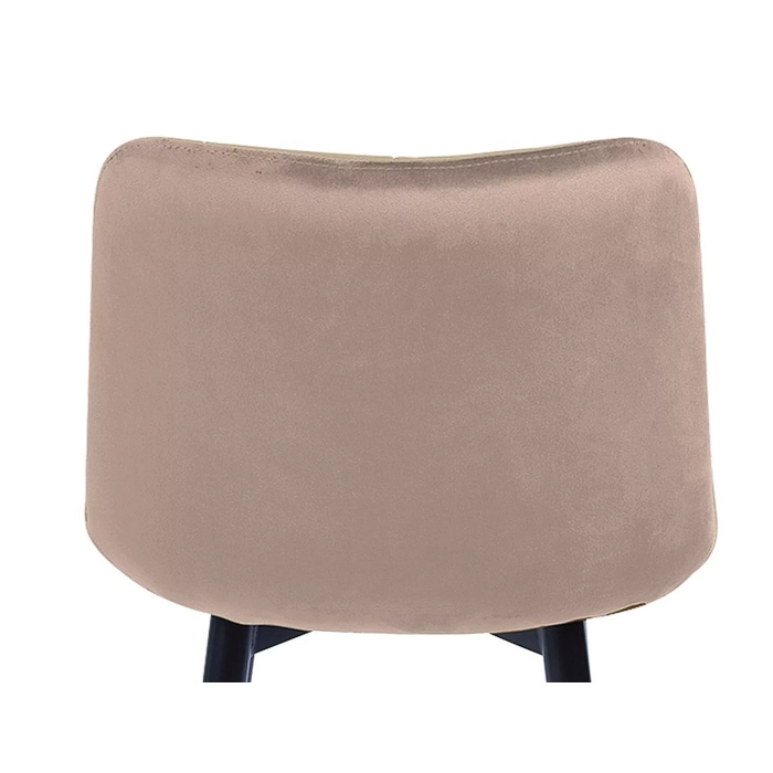 PÓŁHOKER CHIC H-2 VELVET CZARNY STELAŻ / BEŻ BLUVEL 28 1