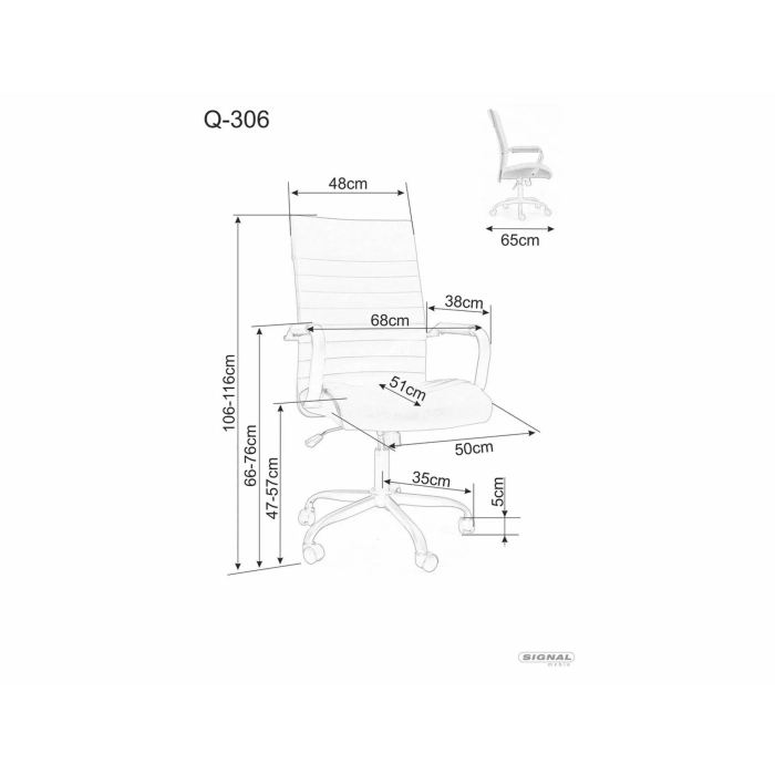 Fotel obrotowy Q-306 4