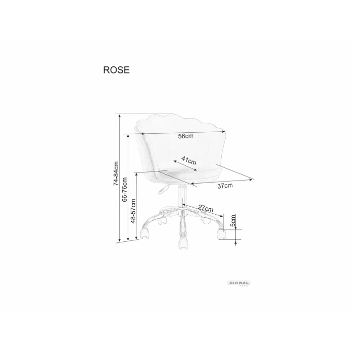 Fotel obrotowy Rose Velvet 4