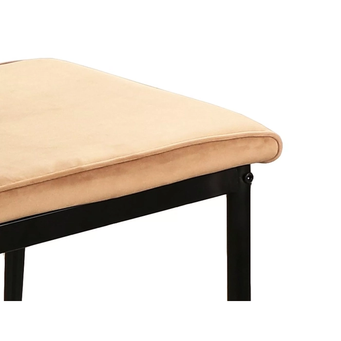 KRZESŁO ATOM VELVET CZARNY STELAŻ/BEŻ BLUVEL 28 3