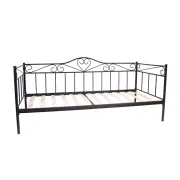łóżko metalowe 90x200 czarne
