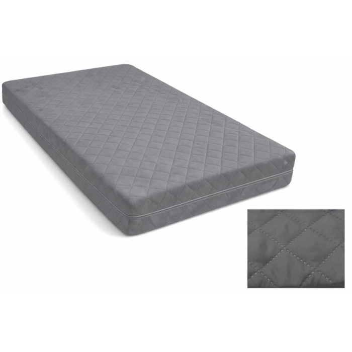 POKROWIEC NA MATERAC 90x200 szara mikrofibra