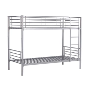 Łóżko piętrowe szare 90x200 metalowe