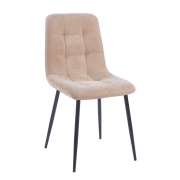 KRZESŁO TAPICEROWANE CAPPUCCINO NA CZARNYCH NOGACH K11-FX velvet - Davis Wind