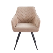 KRZESŁO TAPICEROWANE NA SPRĘŻYNACH CAPPUCCINO K43-FX front