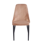 KRZESŁO TAPICEROWANE VELVET K44-FX CAPPUCCINO Riviera 24 FRONT
