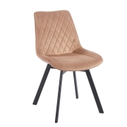KRZESŁO TAPICEROWANE VELVET CAPPUCCINO K62-FX