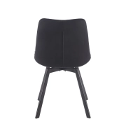 KRZESŁO TAPICEROWANE OBROTOWE VELVET CZARNY K62-FX tył