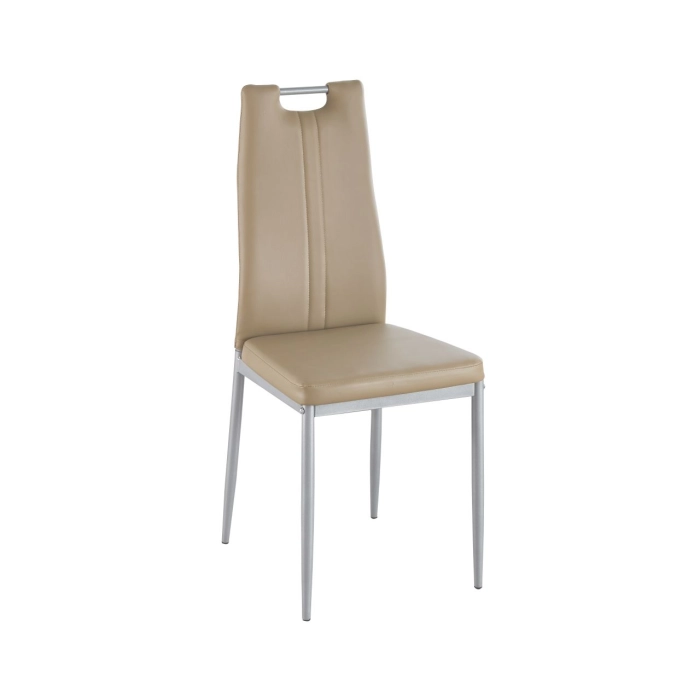 KRZESŁO TAPICEROWANE CAPPUCCINO Z UCHWYTEM F261
