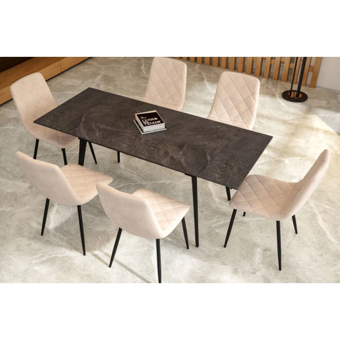STÓŁ ROZKŁADANY 120x180x80 CM CZARNY ST26-FX ARANŻACJA DETAL