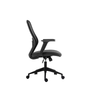 FOTEL OBROTOWY CZARNY FB23-FX (B)