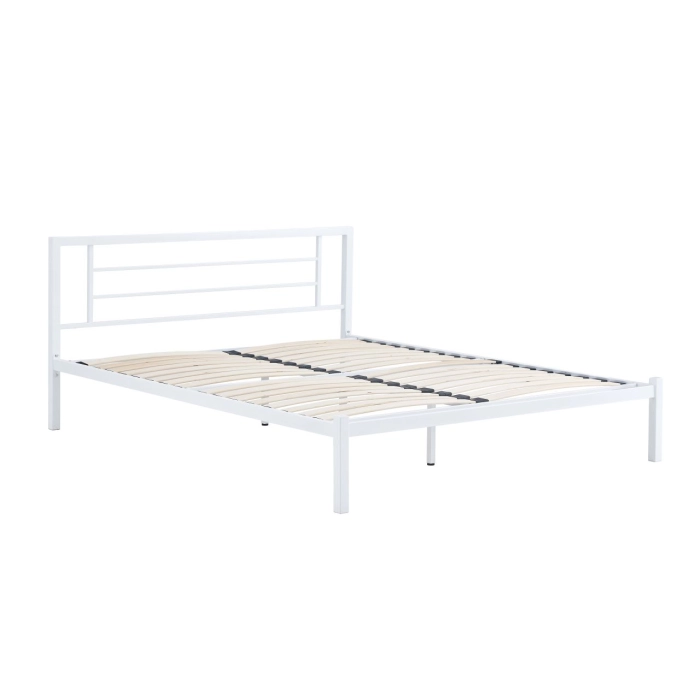 Łóżko metalowe 160x200 (białe)